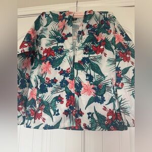 Patagonia Floral Print Jacket with Hood size small windbreaker like new